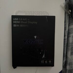 KOZIC USB 3.0 to HDMI Dual Display Adapter